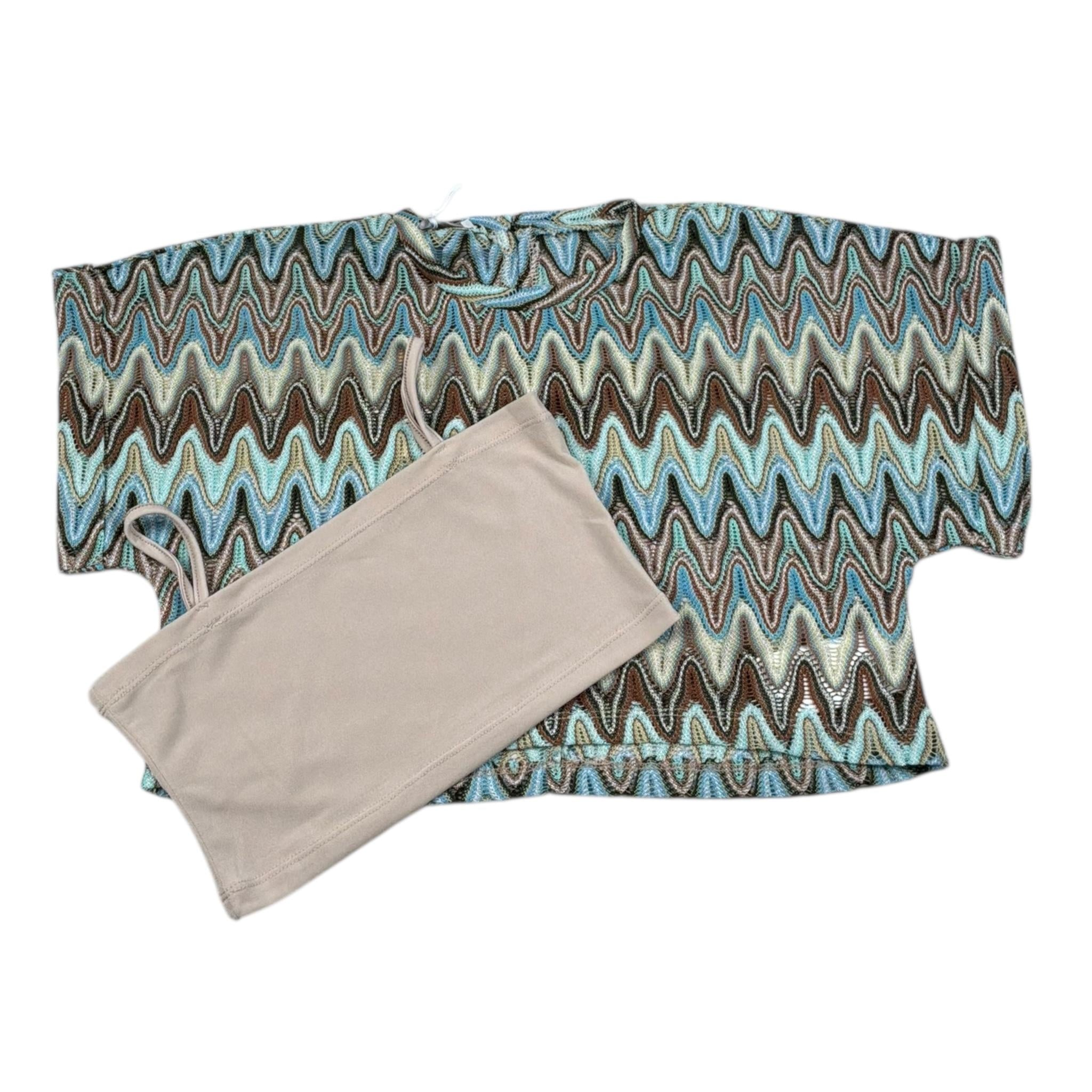 Lu Lu By Miss Grant Set T-Shirt-Top Multicolor con Fantasia per Bambina LL3494 MULTICOLOR LU LU BY MISS GRANT 