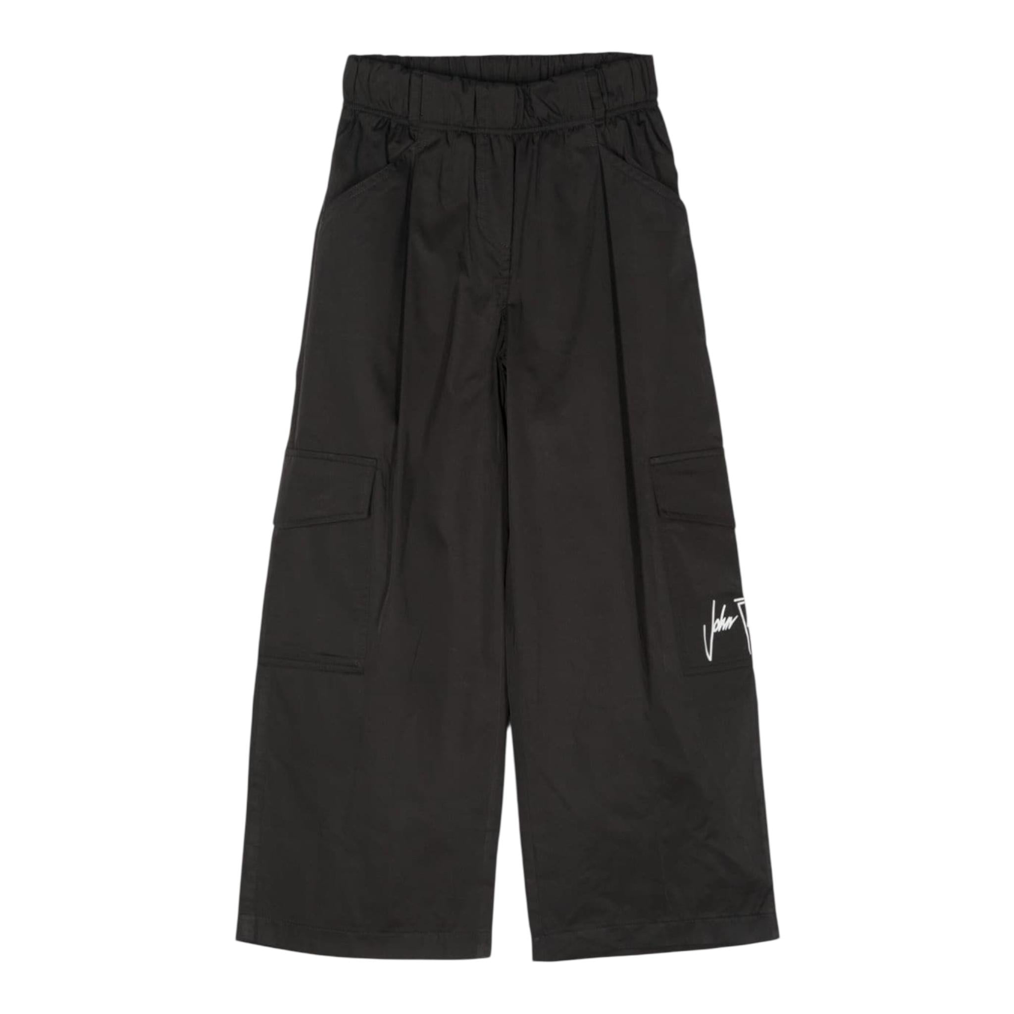 JOHN RICHMOND pantalone modello a palazzo tinta unita Nero per Bambina RGA24152PAG4 NERO JOHN RICHMOND 