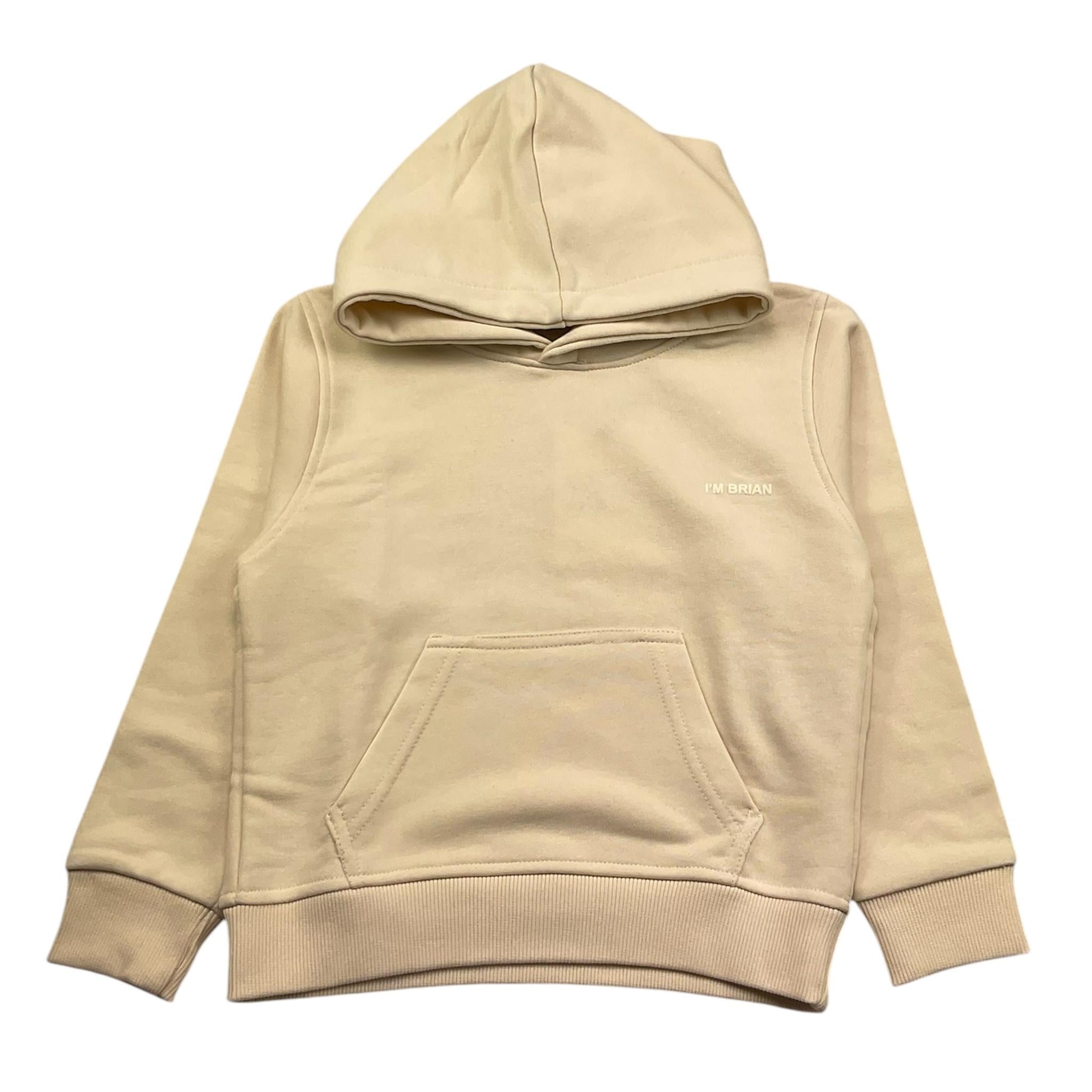I'M Brian Felpa Chiusa con Cappuccio Tinta Unita per Bambino F3333J AVORIO I'M BRIAN 