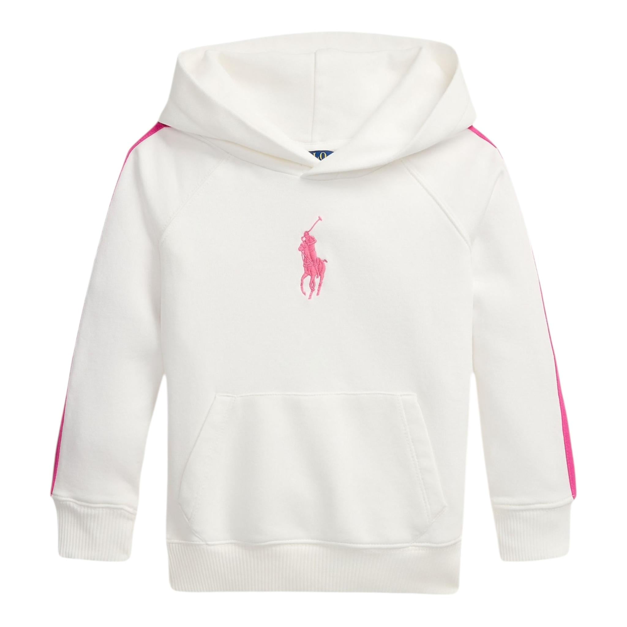 Ralph Lauren Felpa Chiusa con Cappuccio Tinta Unita per Bambina 313957348001 BIANCO RALPH LAUREN 