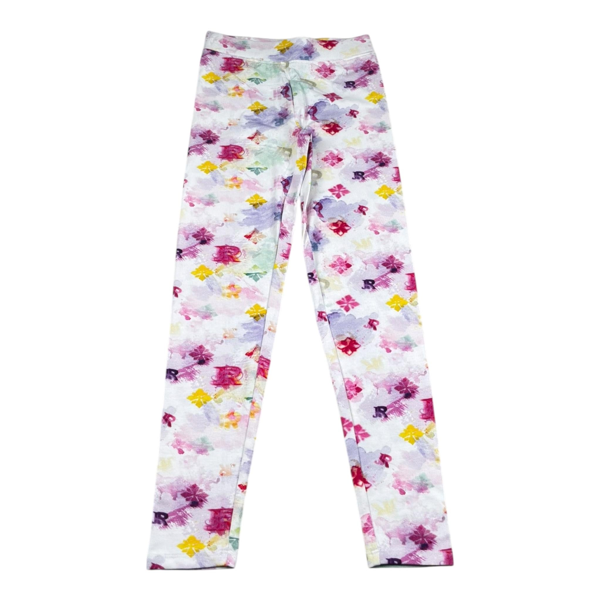 John Richmond Leggins Tinta Unita con Stampa per Bambina RGP26144LE BIANCO JOHN RICHMOND 