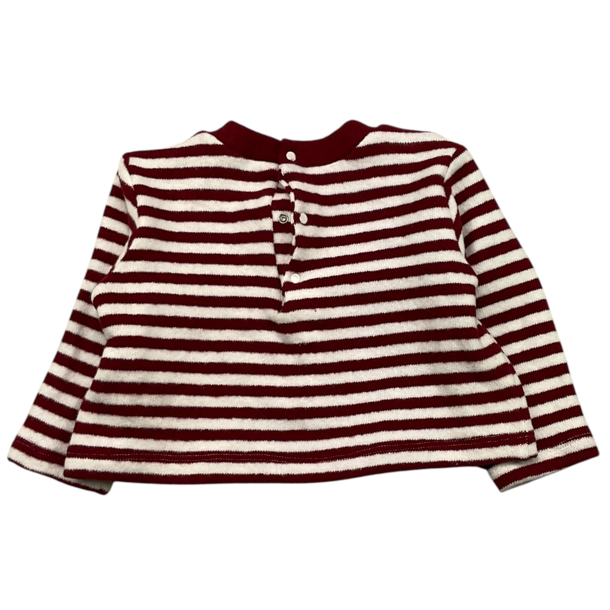 LE BEBE' maglia girocollo fantasia a righe Bianco/rosso per Neonata LBG6127 BIANCO/ROSSO LE BEBE' 
