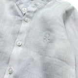 Le Bebe' Camicia Tinta Unita con Colletto Coreano per Neonato LBB5340 BIANCO LE BEBE' 