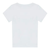 Guess T-Shirt Girocollo Tinta Unita con Logo per Bambina K5RI00K6YW4XXJ BIANCO GUESS 
