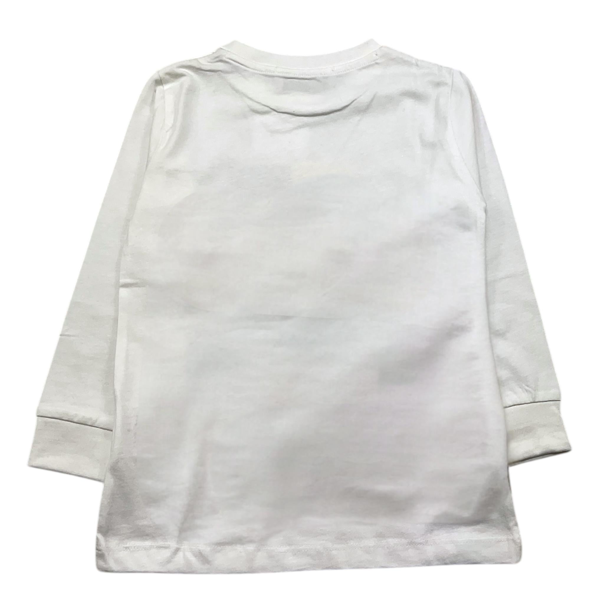 CESARE PACIOTTI shirt girocollo tinta unita con stampa in contrasto Bianco per Bambino TSP5318B BIANCO CESARE PACIOTTI 