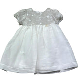 Le Bebe Abito Mezza Manica Ceriomiale con Ricami per Neonata LBG6374 BIANCO LE BEBE 