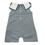 Coccode Pagliaccetto Mezza Manica Fantasia A Righe per Neonato C55142 BLU COCCODE 