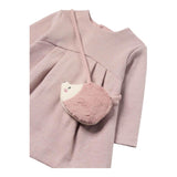 MAYORAL abito tinta unita con pochette girocollo Rosa per Neonata 2915N ROSA MAYORAL 