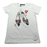 J'Aime' T-Shirt Girocollo tinta unita Bianco per Bambina 5031G BIANCO J'AIME' 