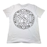 Butnot T-Shirt Girocollo Tinta Unita Con Stampa Bianco Per Bambino