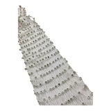 Monnalisa Cravatta Tinta Unita con Brillantini per Bambina 17E067 BIANCO MONNALISA 