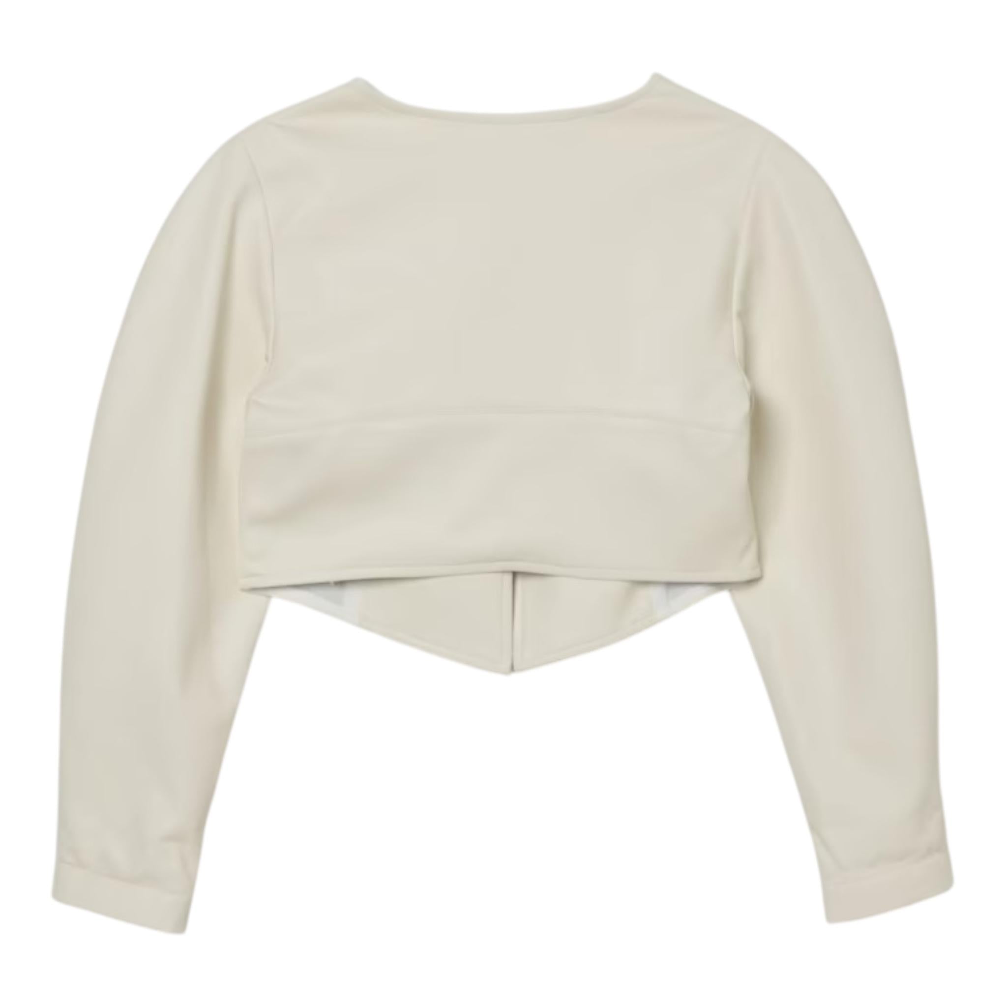 Monnalisa Giubbino Tinta Unita In Ecopelle per Bambina 17E100X BEIGE MONNALISA 