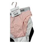 Juicy Couture Set 3 Slip Tinta Unita con Stampa per Bambina JBX58233 ROSA JUICY COUTURE 