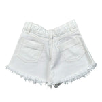 Magil Short Tinta Unita con Frange per Bambina HN25200 BIANCO MAGIL 