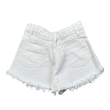 Magil Short Tinta Unita con Frange per Bambina HN25200 BIANCO MAGIL 