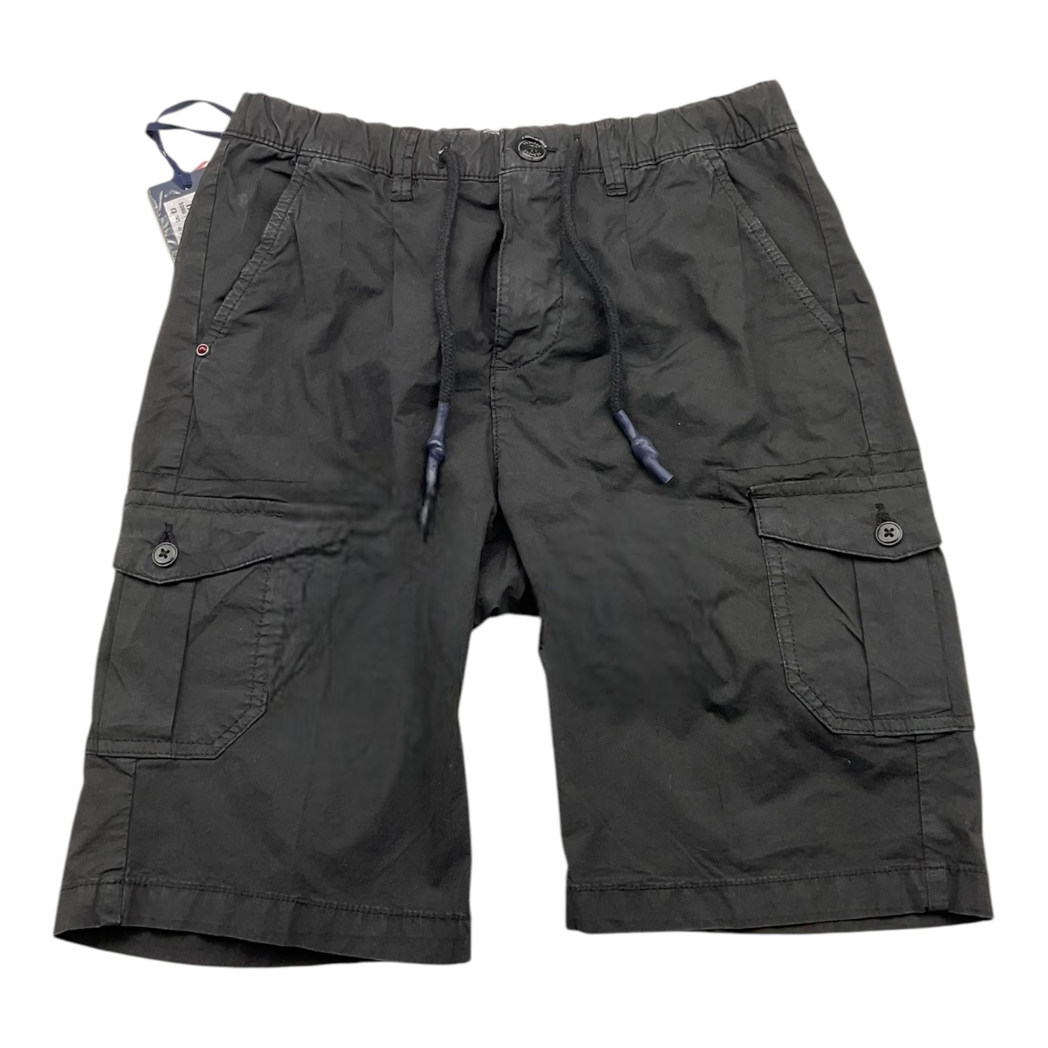 Yes Zee Bermuda Tinta Unita Con Elastico In Vita Nero Per Bambino 2320 NERO YES ZEE 