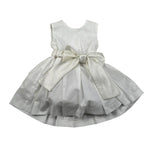 abito cerimonia giromanica tinta unita TM448 BIANCO MAGNIFICA LULU 