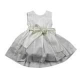 abito cerimonia giromanica tinta unita TM448 BIANCO MAGNIFICA LULU 