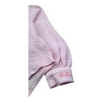 Saint Barth Camicia Manica Lunga Tinta Unita con Logo per Bambina MAIRAJR ROSA SAINT BARTH 