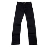 Philipp Plein Jeans Tinta Unita con 5 Tasche Nero per Bambino