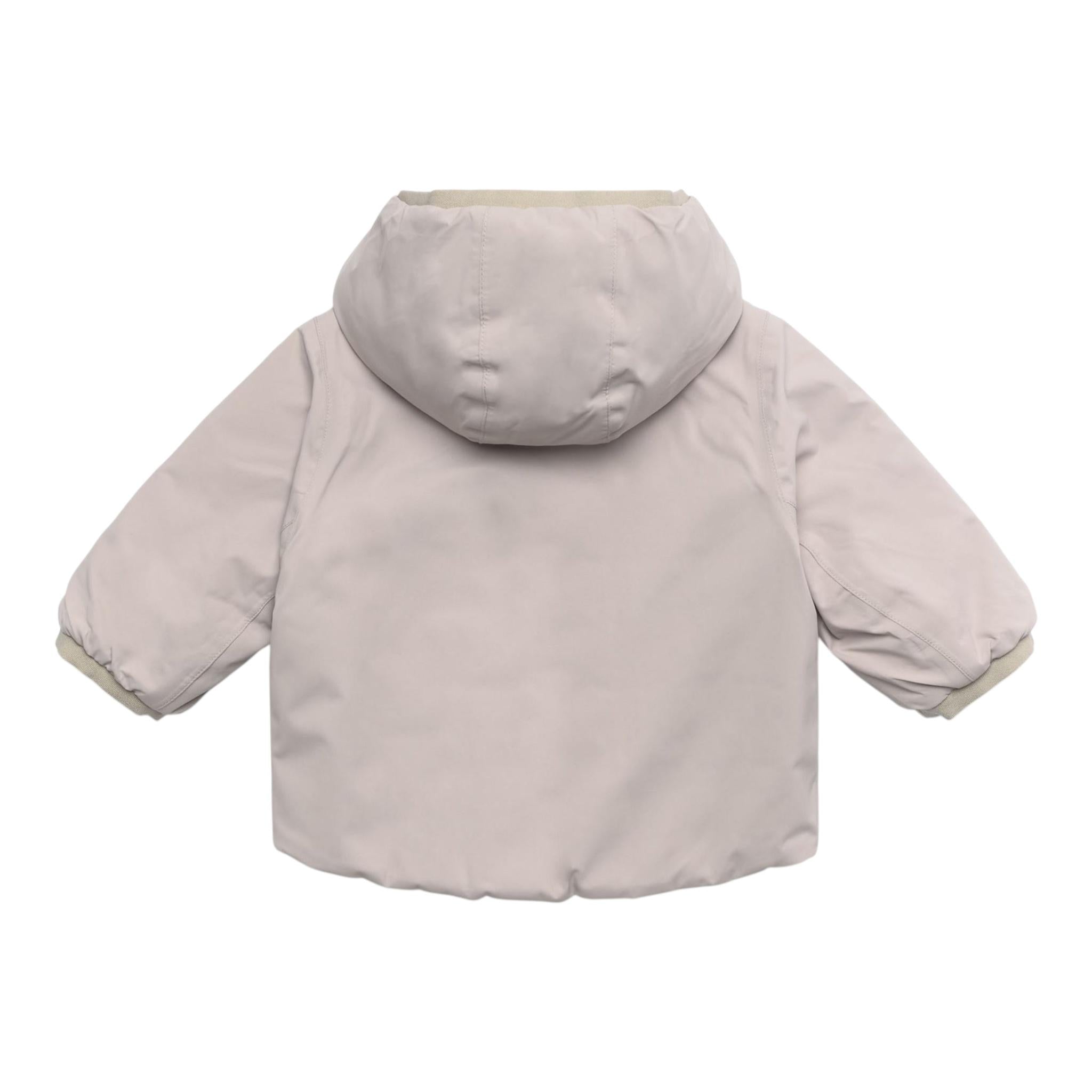 K-WAY giubbino reversibile con zip e cappuccio bicolore Beige/azzurro per Neonato K7132PWOXX BEIGE/AZZURRO K-WAY 