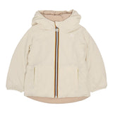 K-WAY giubbino reversibile bicolore con zip e cappuccio Bianco/rosa per Bambina K71339WX BIANCO/ROSA K-WAY 
