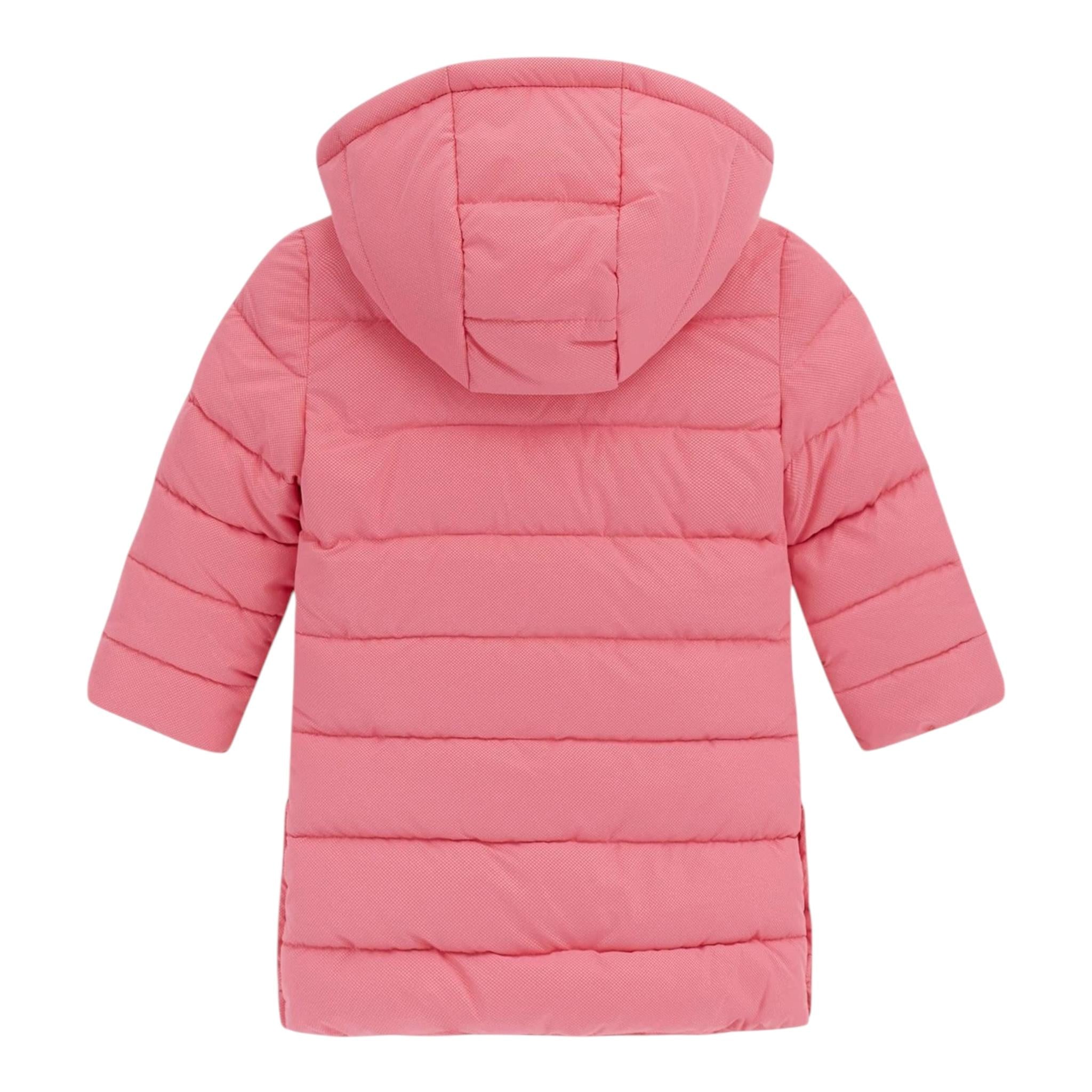 GUESS giubbino modello lungo tinta unita con cappuccio Rosa per Neonata K4BL03WGIW0 ROSA GUESS 