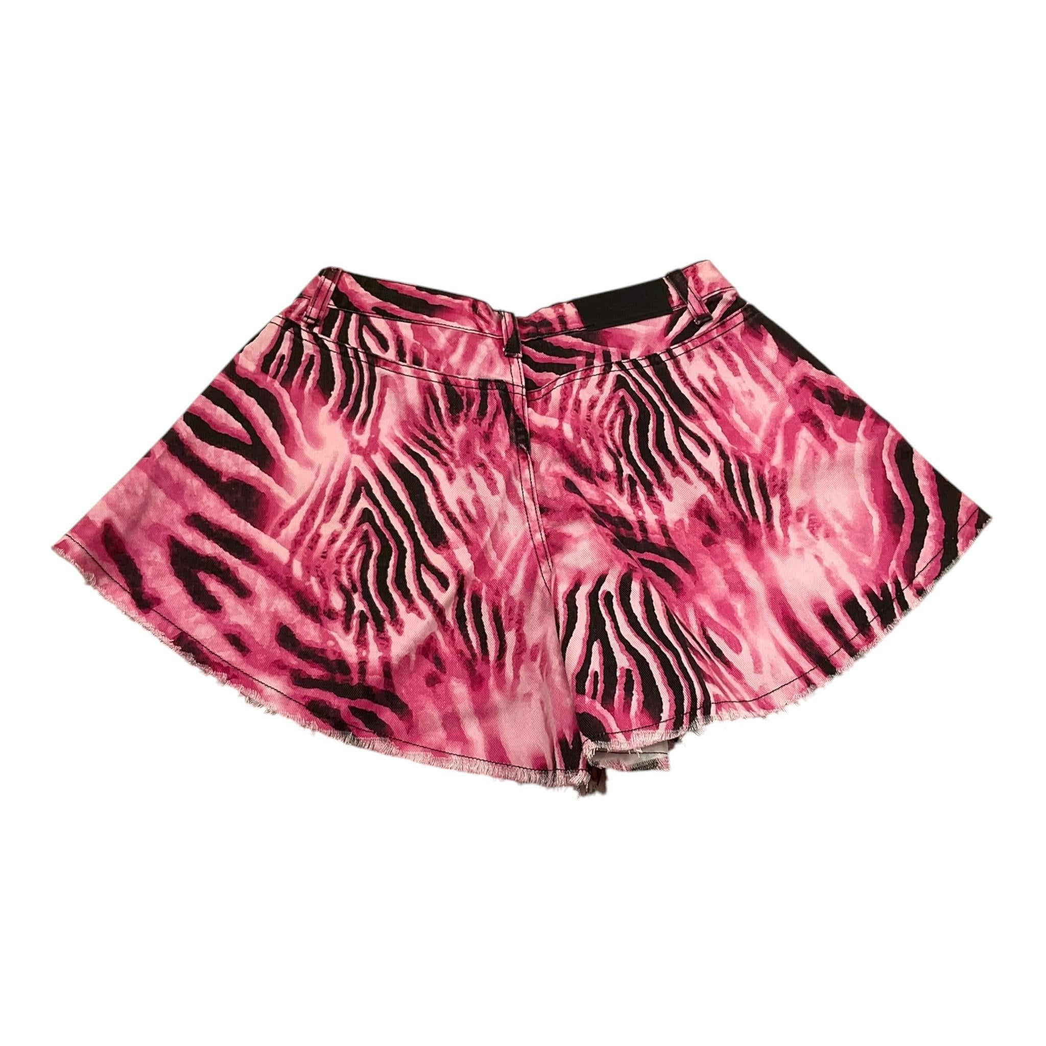 Gaelle Short Tinta Unita con Fantasia Zebrata per Bambina 2746P0702 FUXIA GAELLE 