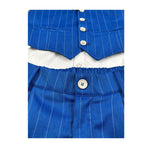 Never Too Completo 4 Pezzi Camicia-Gilet-Papillon-Bermuda Blu per Bambino GM2244B BLU NEVER TOO 