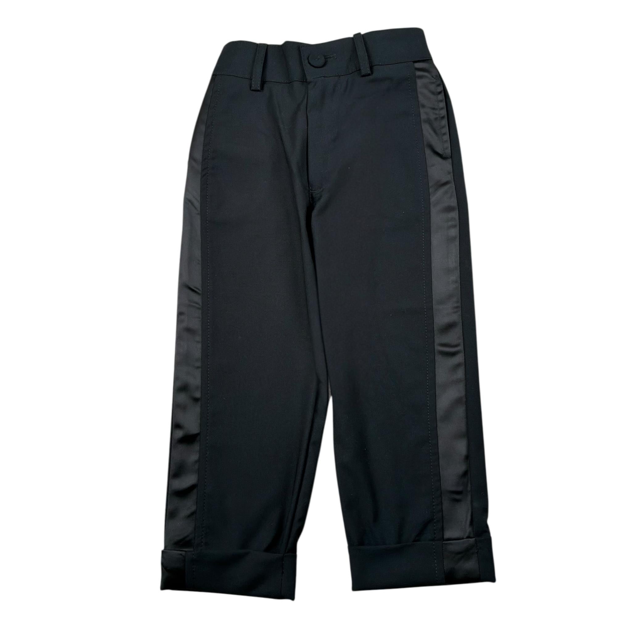 Syst Pantalone Tinta Unita con Elastico In Vita per Bambino 8101 NERO SYST 