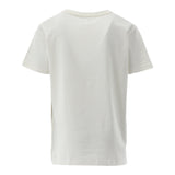 Name.It T-Shirt Girocollo Tinta Unita Con Stampa In Contrasto Panna Per Bambino