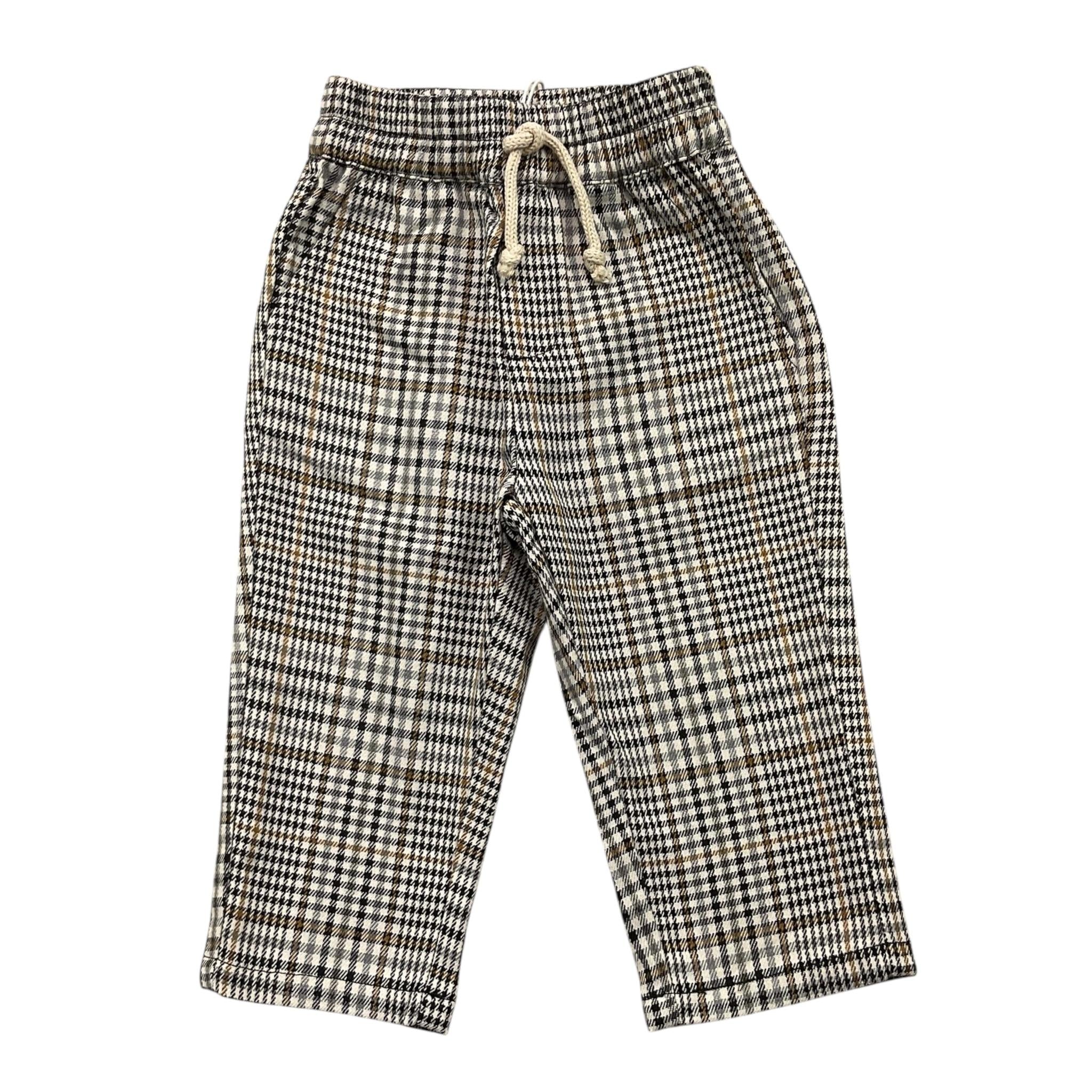 Y-CLU pantalone tinta unita con microfantasia Bianco per Neonato BYN10755 BIANCO Y-CLU 