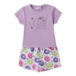 Sarabanda Completo T-Shirt-Short per Neonata 0B2555N VIOLA SARABANDA 
