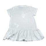 Moschino Abito Mezza Manica Tinta Unita con Stampa per Neonata MDV0DJ BIANCO MOSCHINO 