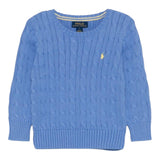 Ralph Lauren Maglia Girocollo Tinta Unita con Logo per Neonato 323702674016N AZZURRO RALPH LAUREN 