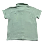 Saint Barth Camicia Mezza Manica Tinta Unita per Bambino 00861LL VERDE SAINT BARTH 