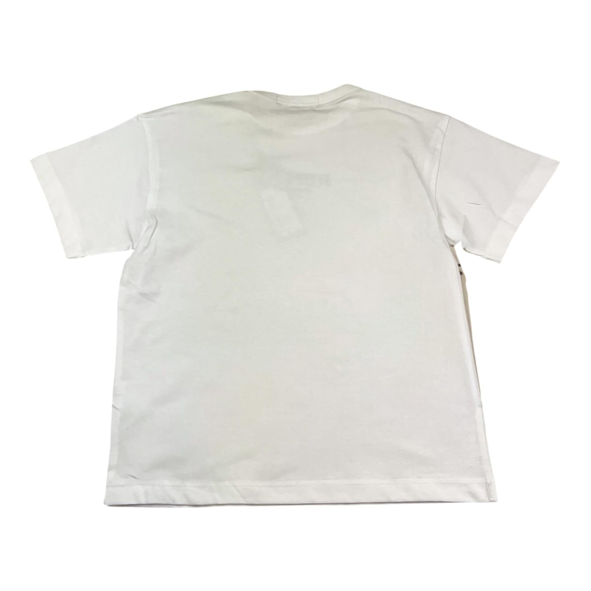 Replay T-Shirt Girocollo Tinta Unita con Logo per Bambino SB7404 BIANCO REPLAY 