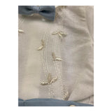 Pontoporponto Completo 2 Pezzi Camicia-Culotte per Neonato 6123 BIANCO/AZZURRO PONTOPORPONTO 