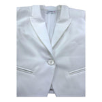 Patrizia Pepe Giacca Tinta Unita Modello Crop per Bambina 7S0277 BIANCO PATRIZIA PEPE 