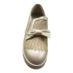 Preziosi Sneakers Tinta Unita con Glitter per Bambina 1968 PANNA PREZIOSI 