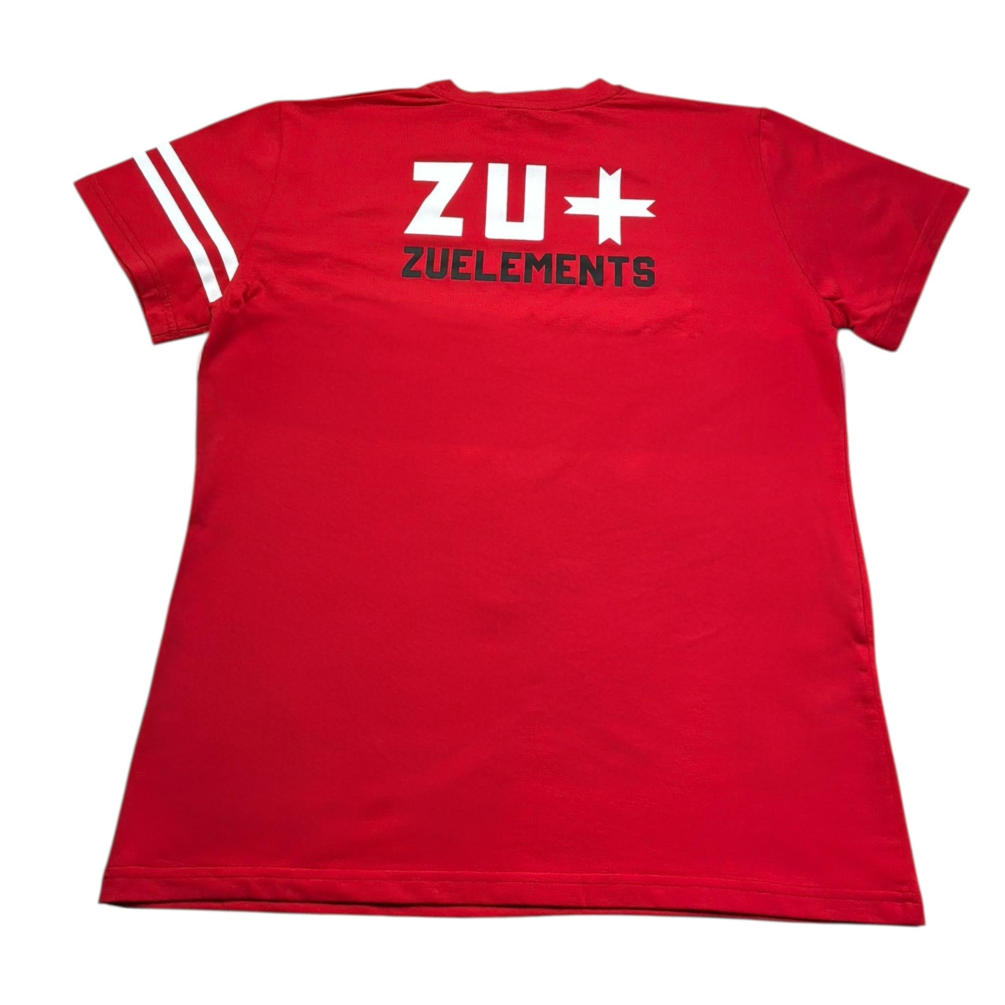 Zu+Elements T-Shirt Girocollo Tinta Unita con Stampa per Bambino ZU1783 ROSSO ZU+ELEMENTS 