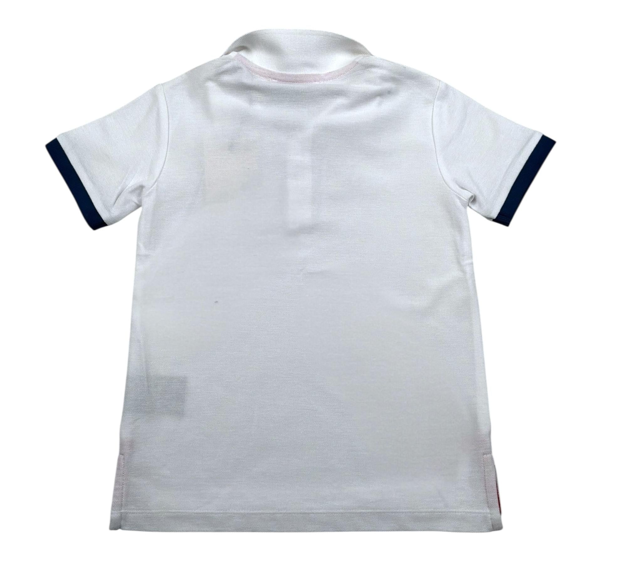 Trussardi Polo Mezza Manica Tinta Unita con Logo per Bambino TBP26006PO BIANCO TRUSSARDI 