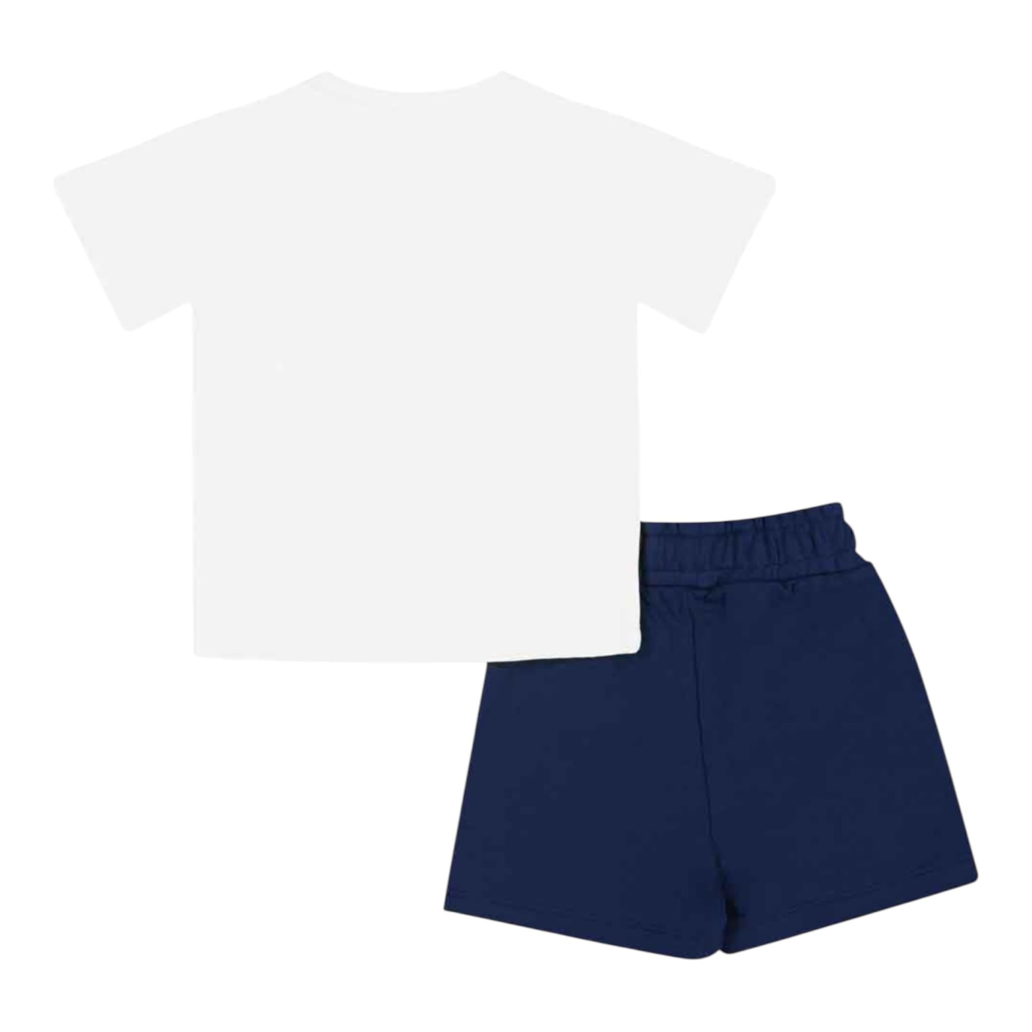 Iceberg Completo 2 Pezzi T-Shirt-Bermuda Bianco/Blu per Bambino CMBICE5107BXX BIANCO/BLU ICEBERG 