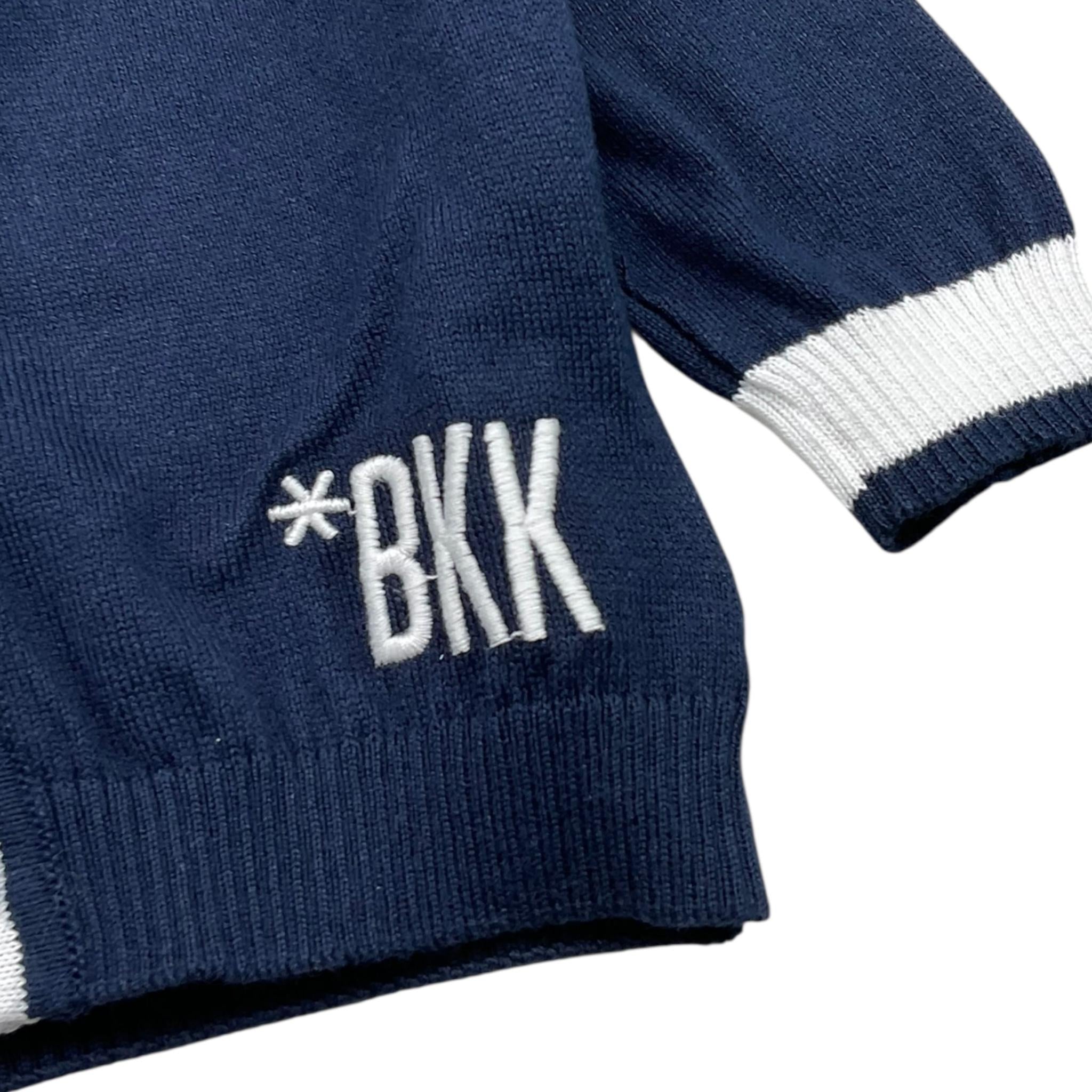Bikkembergs Cardigan Tinta Unita con Bottoni per Bambino BK3450 BLU BiKKEMBERGS 