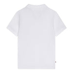 Tommy Hilfiger Polo Mezza Manica Tinta Unita con Logo per Neonato KN0KN02030 BIANCO TOMMY HILFIGER 
