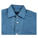 Manuel & Frank Camicia Manica Lunga Tinta Unita per Bambino MF3323R BLU MANUEL & FRANK 