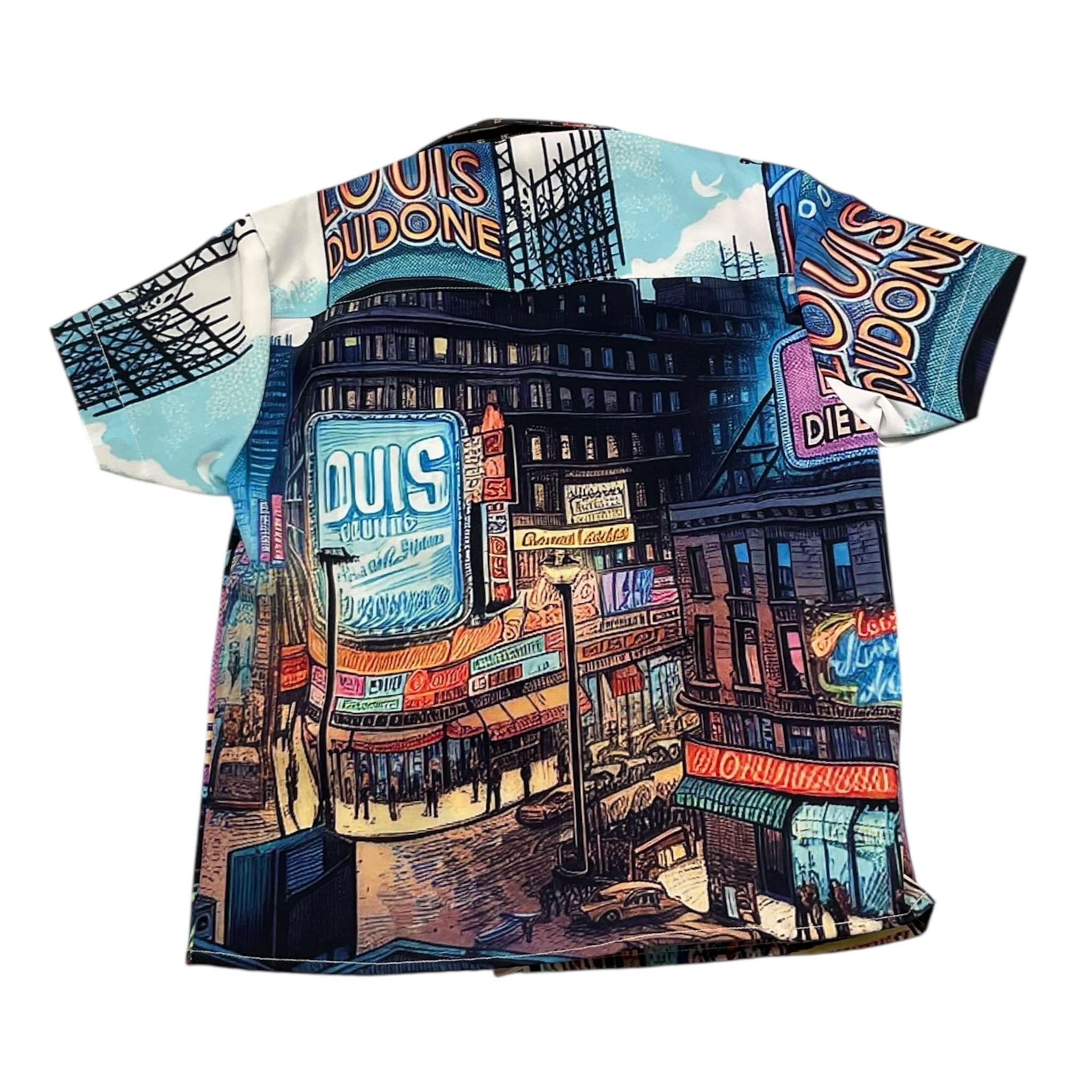 Louis Dieudonne' Camicia Mezza Manica Tinta Unita con Stampa per Neonato LD0111N BLU LOUIS DIEUDONNE' 