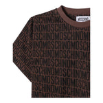 Moschino T-Shirt Girocollo Logata per Neonato M8M032 MARRONE MOSCHINO 