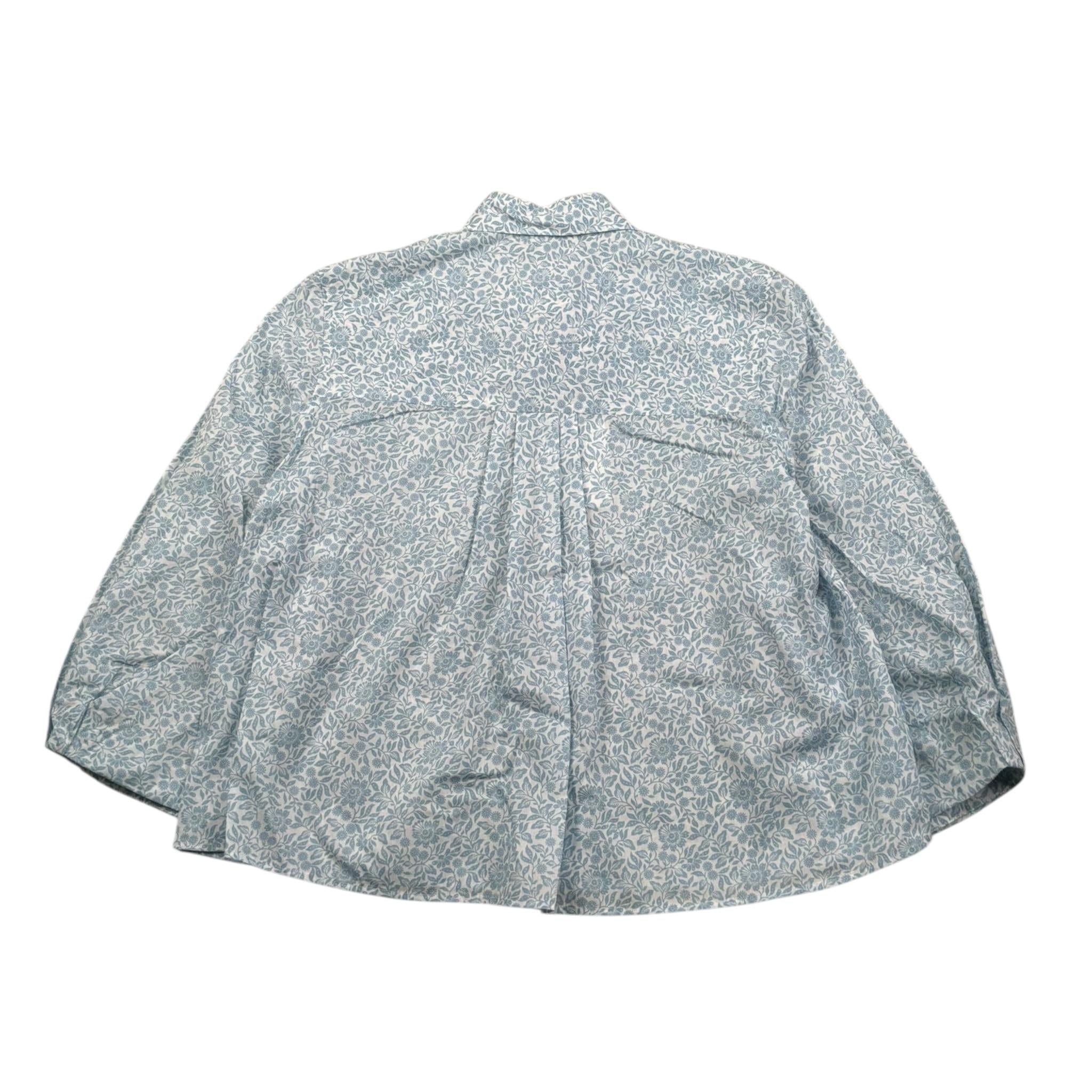 Xacus Camicia Manica Lunga Tinta Unita per Bambina 85570 BIANCO/AZZURRO XACUS 