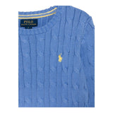 Ralph Lauren Maglia Girocollo Tinta Unita con Logo per Neonato 323702674016N AZZURRO RALPH LAUREN 